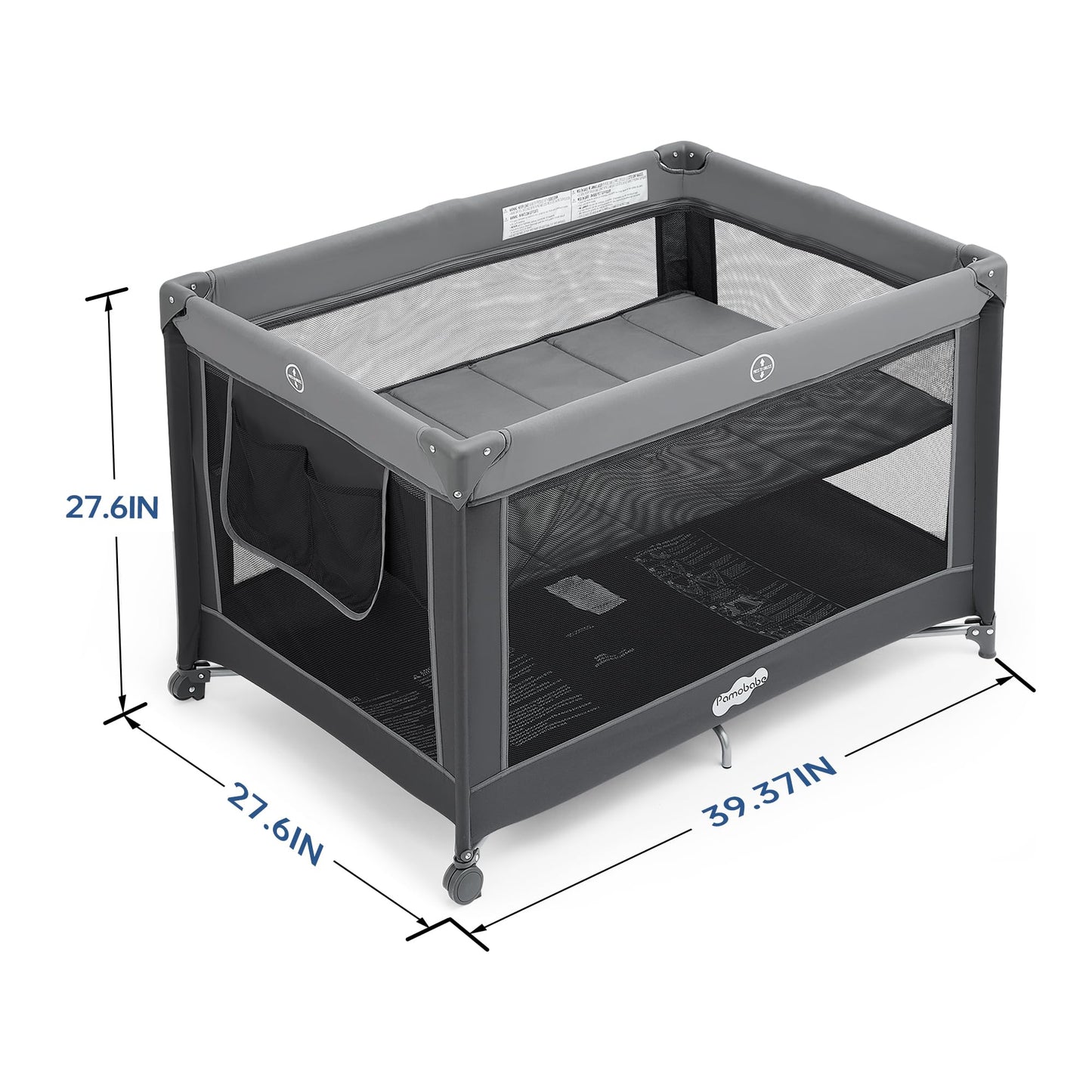PAMO BABE Portable Playpen Foldable Playard for Babies & Toddlers