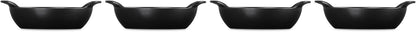 Le Creuset Enameled Cast Iron Gourmand Collection Set of 4 Mini Round Braiser,.3 qt., Matte Black