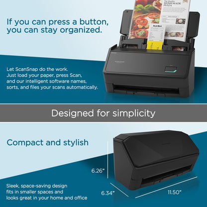SCANSNAP iX2400 High-Speed One-Touch Color Scanner