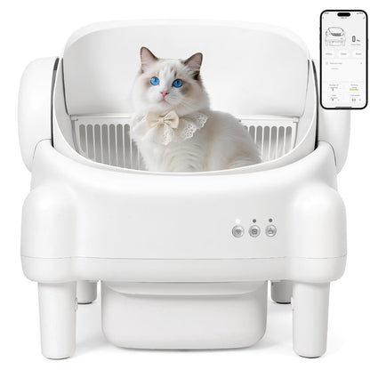 PARUUNTYS Self Cleaning Litter Box with App Control for Cats