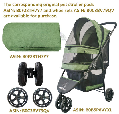 ROODO 3 Wheel Pet Stroller - Lightweight & Portable Jogger