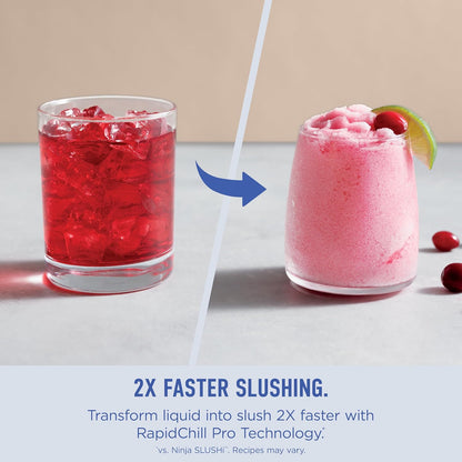 Ninja SLUSHi Max XXL Smart Frozen Drink Maker, Top Performance, Smart Technology, Party-Size 150 Oz Capacity, No Ice Needed, 6 Programs, Ideal Temp, Texture up to 12 Hours, Peach, FS605