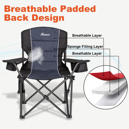 ROMSWI Oversized Heavy Duty Camping Chairs - 500 LBS Support