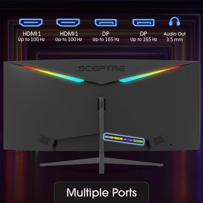 SCEPTRE 34-Inch Curved Ultrawide WQHD Monitor, 180Hz