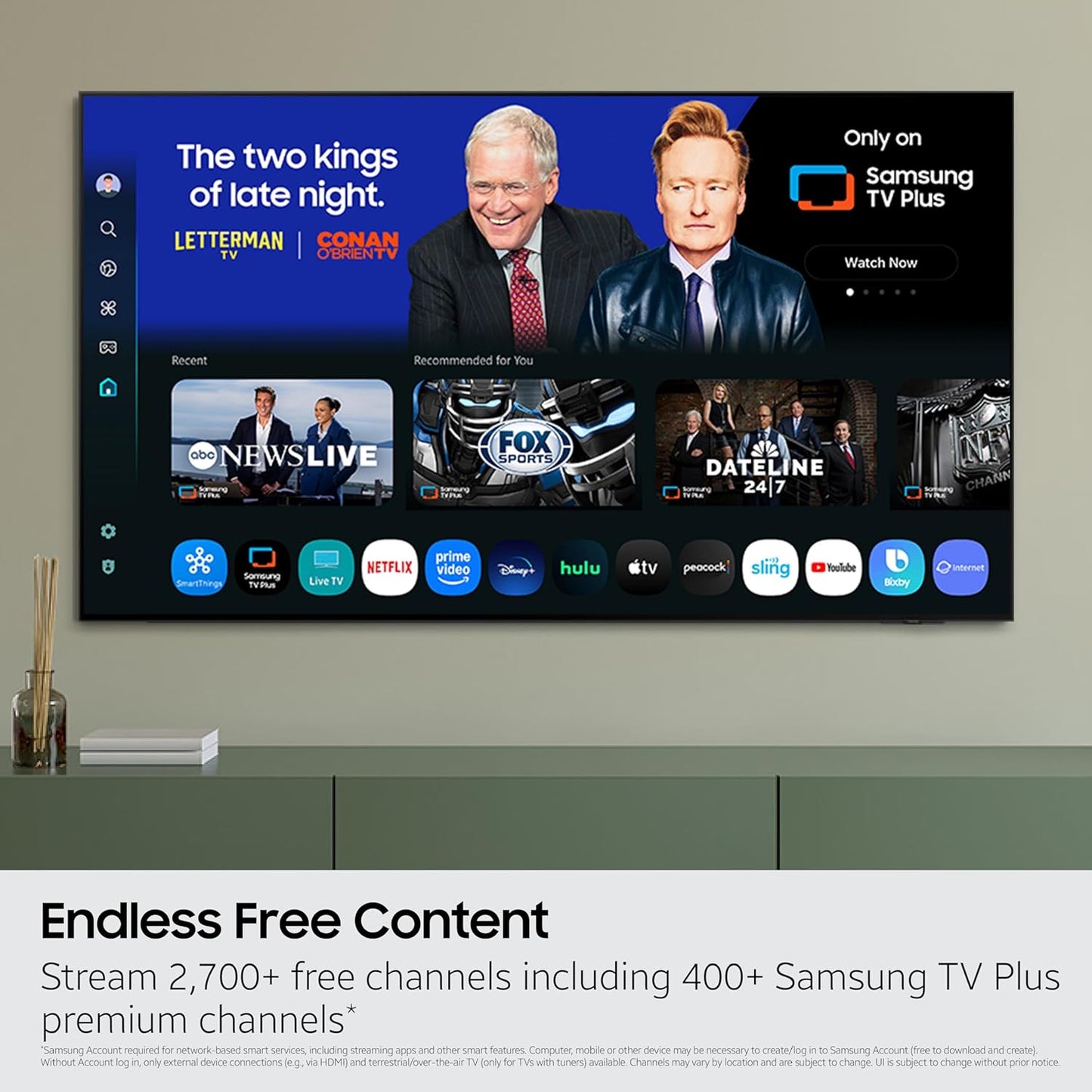 Samsung 55-Inch Class Neo QLED QN70F 4K Mini LED Smart TV (2025 Model) NQ4 AI Gen2 Processor, Quantum Matrix Technology Slim, Motion Xcelerator 144Hz, Samsung Vision AI, Alexa Built-in
