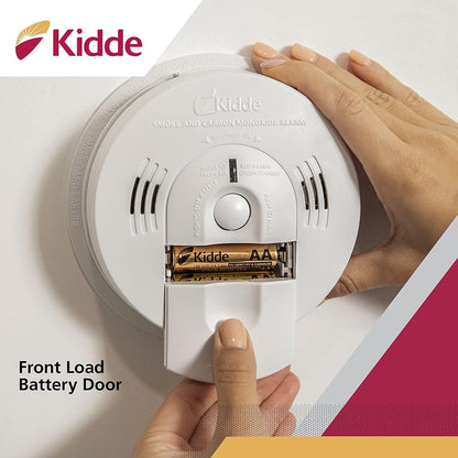 Kidde Smoke & Carbon Monoxide Detector, Hardwired, Interconnect Combination Smoke & CO Alarm with Battery Backup, Voice Alert, Pack of 2