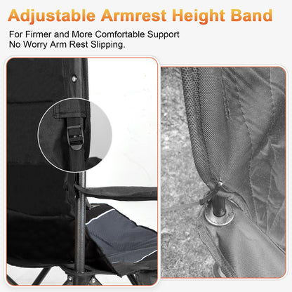 ROMSWI Oversized Heavy Duty Camping Chairs - 500 LBS Support