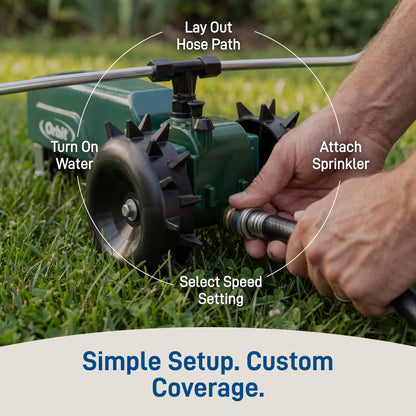 ORBIT Traveling Tractor Water Sprinkler System