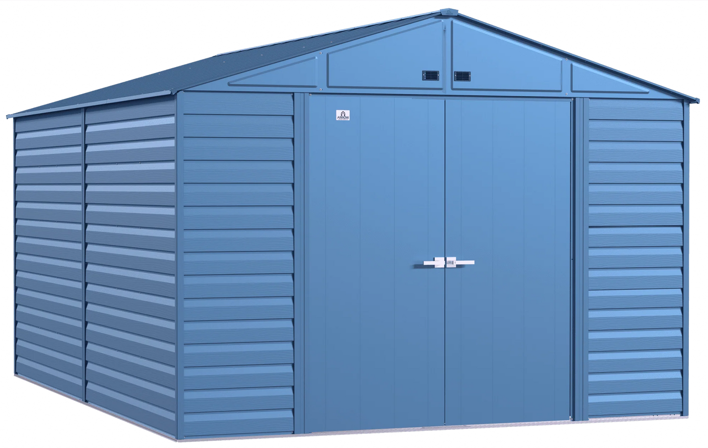 Arrow Select Steel Storage Shed, 10x14, Blue Grey