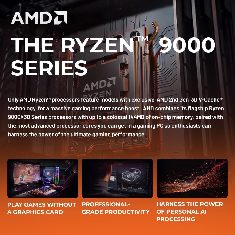 Skytech Gaming King 95 Desktop PC, Ryzen 7 9800X3D 4.7 GHz (5.2 GHz), NVIDIA RTX 5070 Ti 16GB, 1TB Gen4 NVMe SSD, 32GB DDR5 RAM 5600 RGB, 850W Gold ATX 3 PSU, 360mm ARGB AIO, Wi-Fi, Win 11