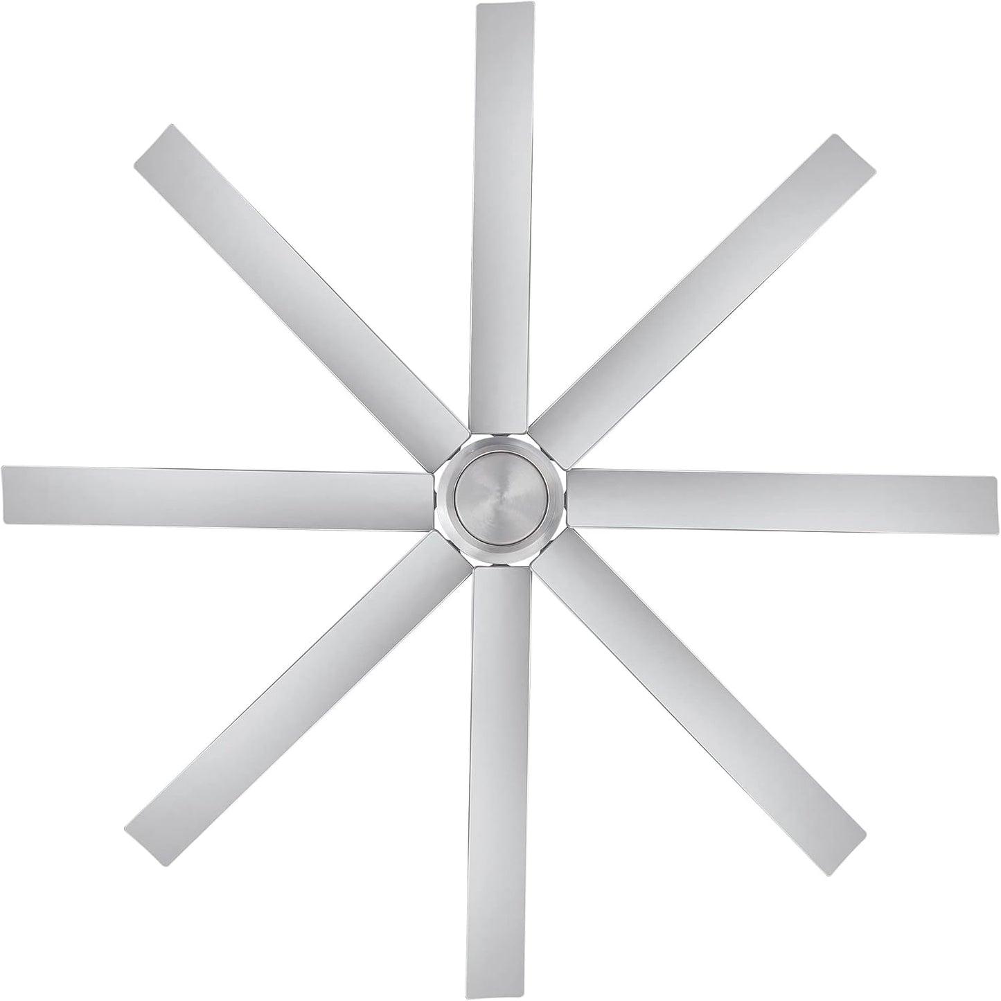 WAC Lighting Mocha XL 8 Blades Aluminum Smart Ceiling Fan in Brushed Nickel