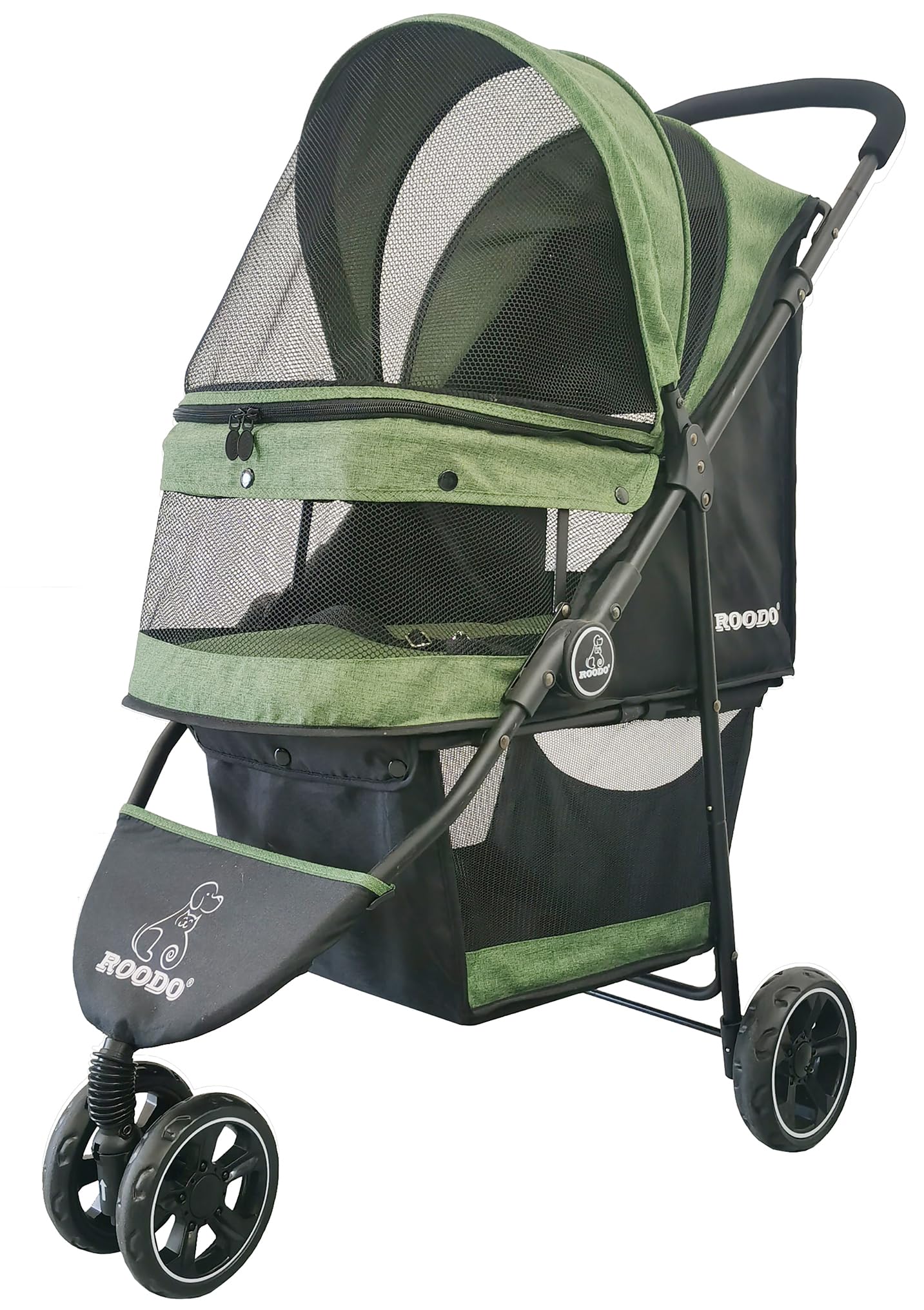ROODO 3 Wheel Pet Stroller - Lightweight & Portable Jogger