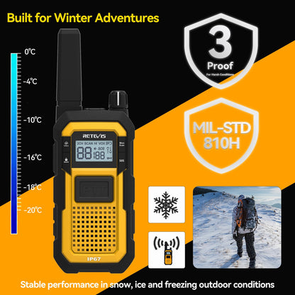 RETEVIS RB48 FRS Walkie Talkies - Long Range & Waterproof