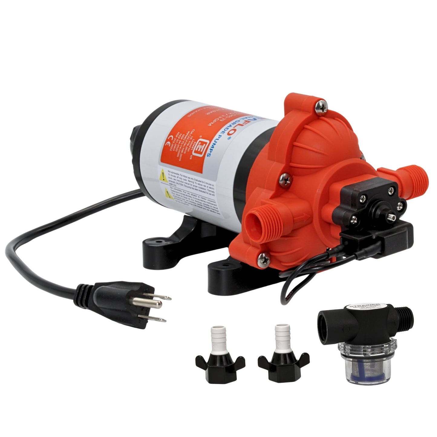 SEAFLO 33 Series Water Pump | 110V AC 3.3 GPM Self Priming