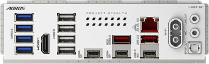GIGABYTE X870 AORUS Stealth ICE Reverse-Connect ATX Motherboard, Support AMD Socket AM5 Processors, DDR5, 16+2+2 Power Phase, 4X M.2, PCIe 5.0, USB4, WIFI7, 5GbE, PCIe EZ-Latch Plus, 5 Year Warranty