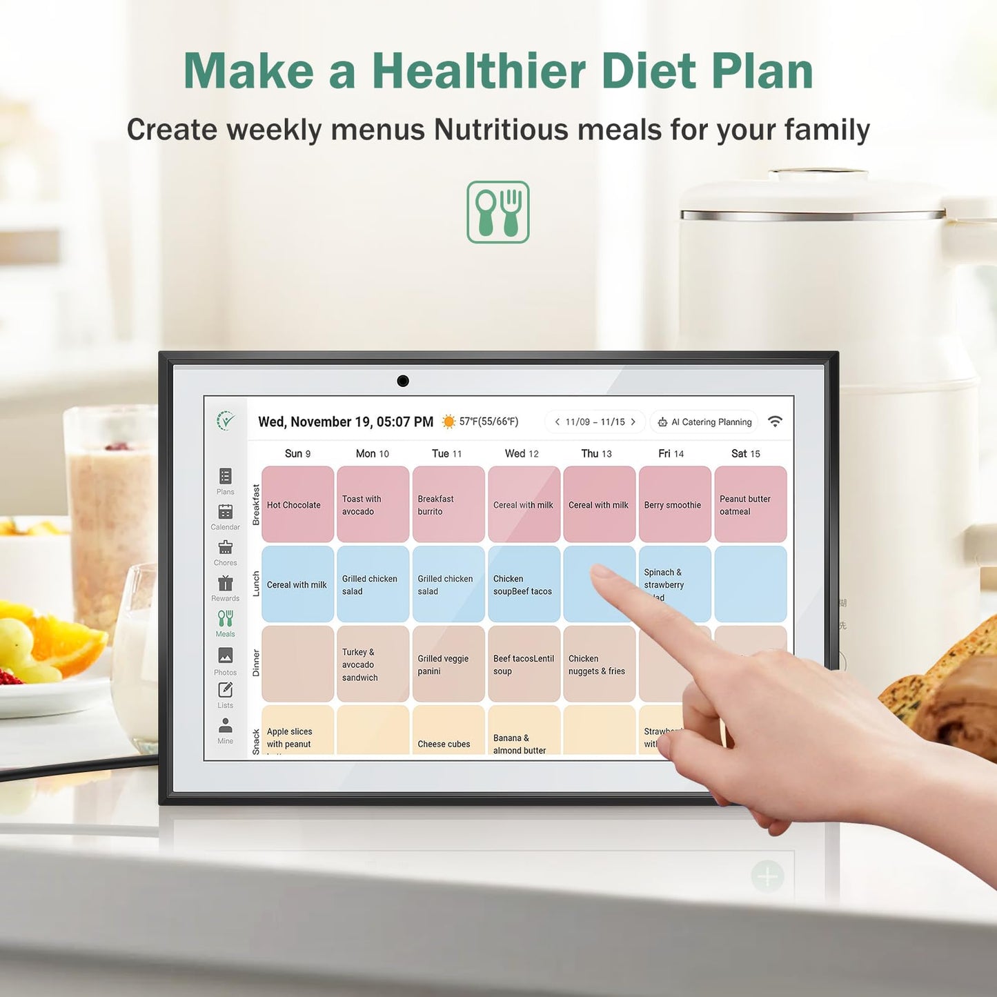 RROSKY WiFi Digital Calendar Smart Family Planner 10.1''