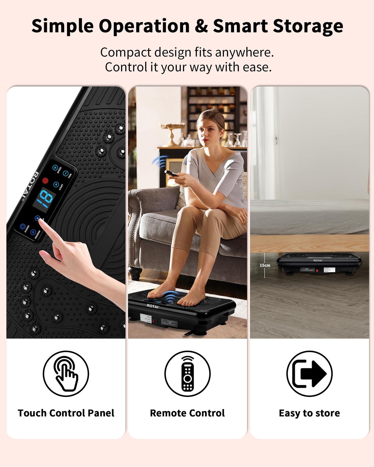 ROTAI Vibration Plate Exercise Machine for Weight Loss