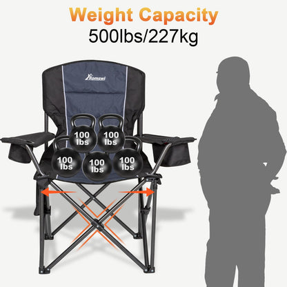 ROMSWI Oversized Heavy Duty Camping Chairs - 500 LBS Support