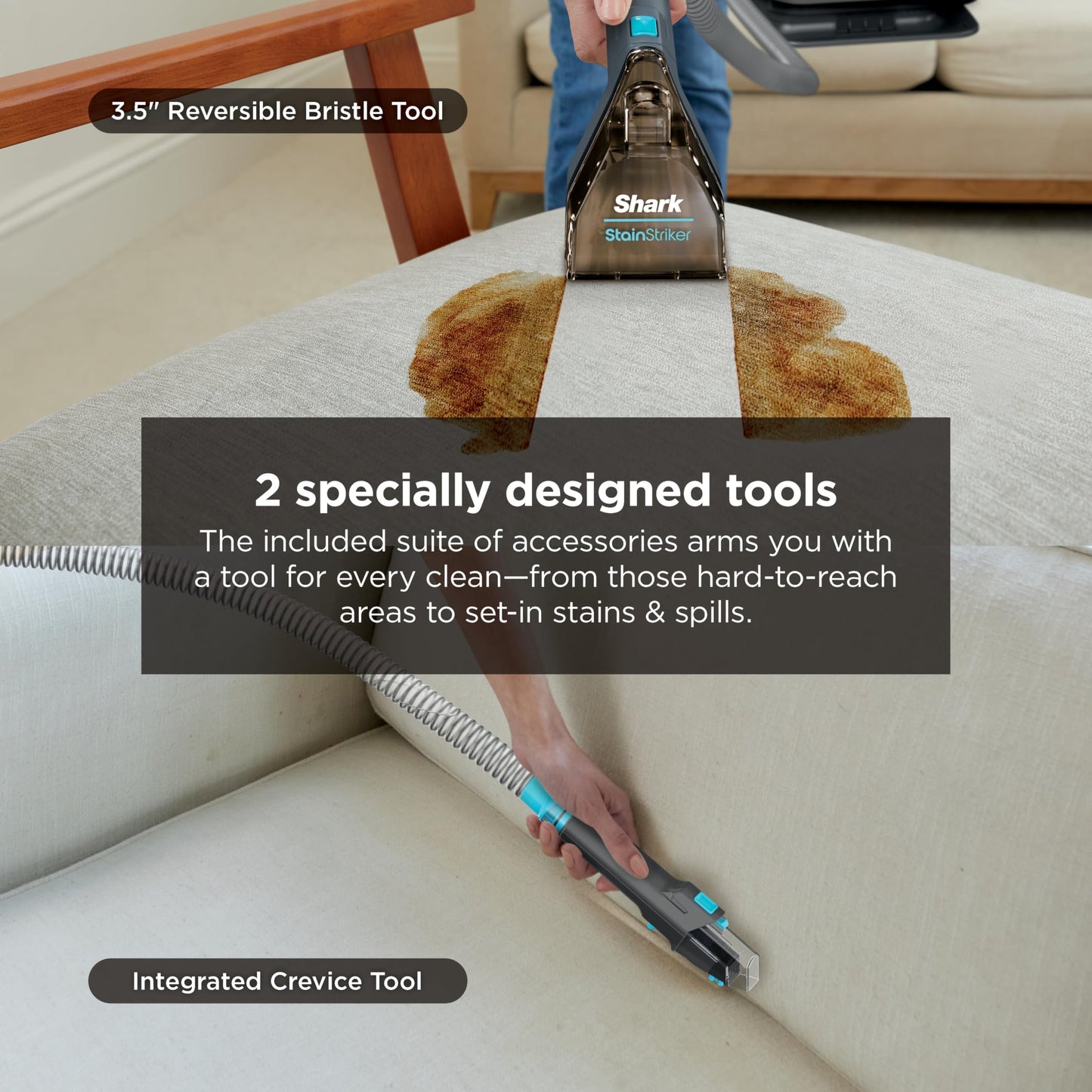 SHARK StainStriker Portable Upholstery Cleaner - Spot & Odor Remover