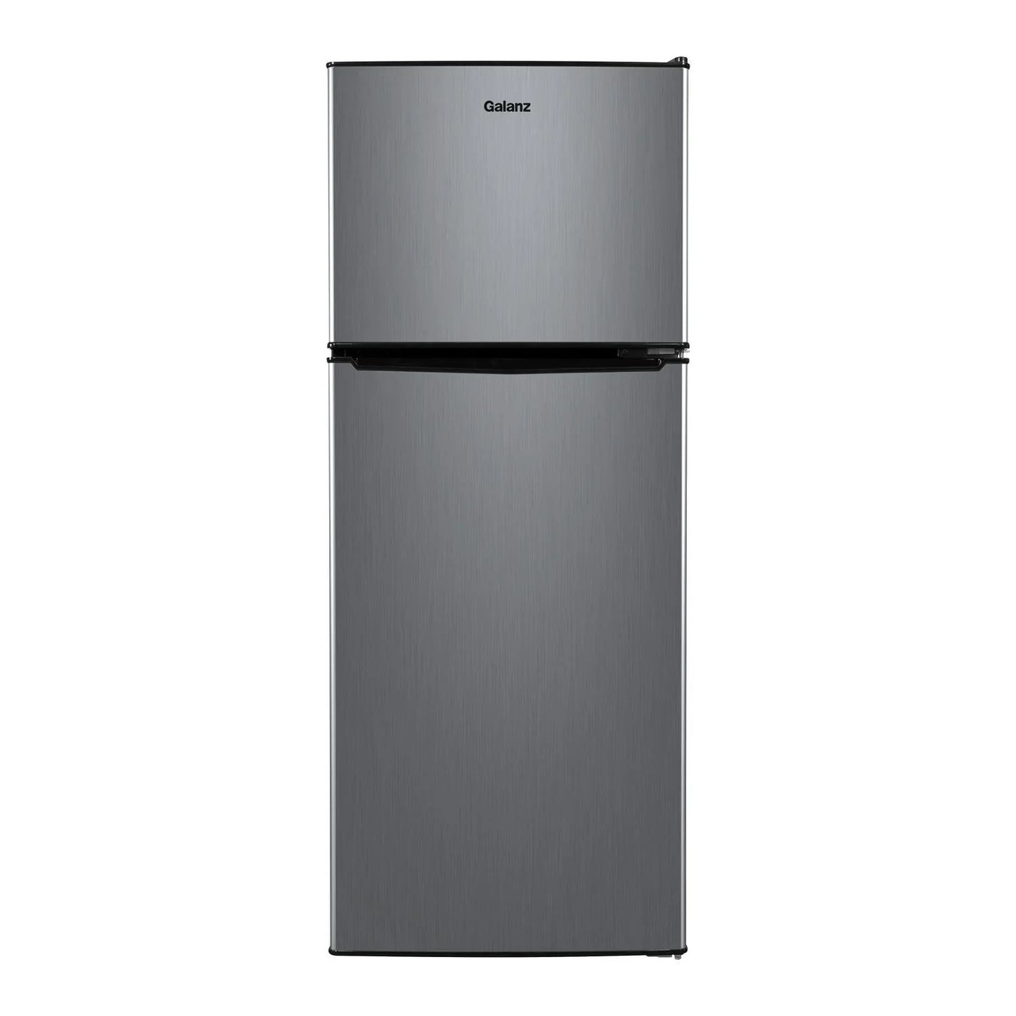 Galanz 4.6. Cu ft Two Door Mini Refrigerator with Freezer, Stainless Steel