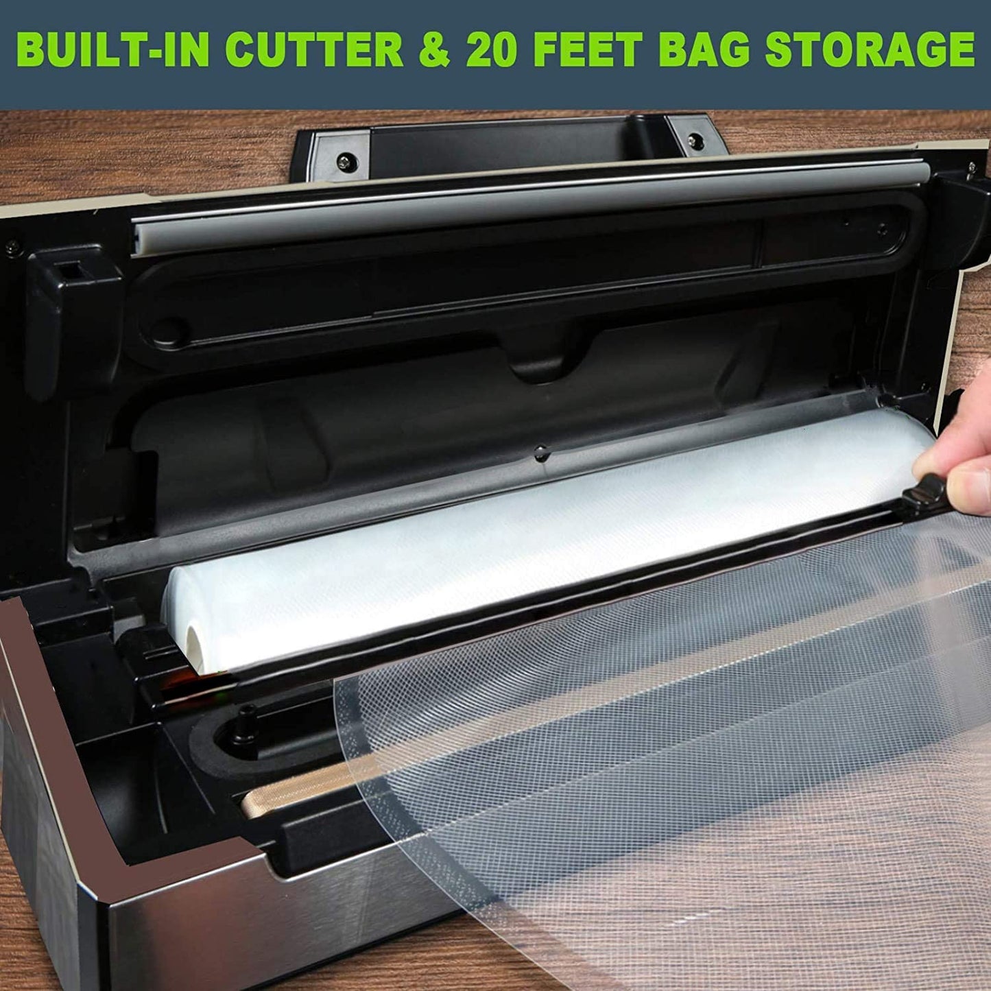 POTANE Precision Vacuum Machine - Pro Food Sealer with Cutter