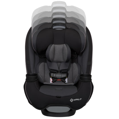 SAFETY 1ST Grow and Go Slim Convertible Car Seat, Black Phantom