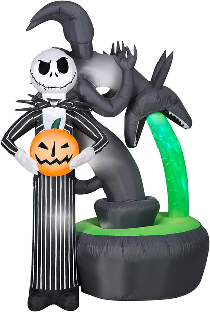 Jack Skull and Halloween Town Fountain Light Show