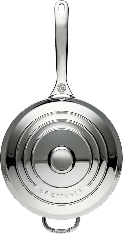 Le Creuset Tri-Ply Stainless Steel 3.5 Quart Saucier Pan