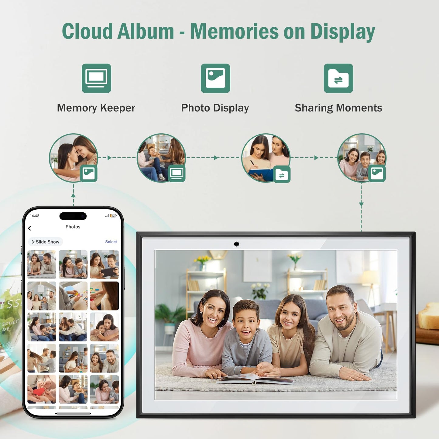 RROSKY WiFi Digital Calendar Smart Family Planner 10.1''