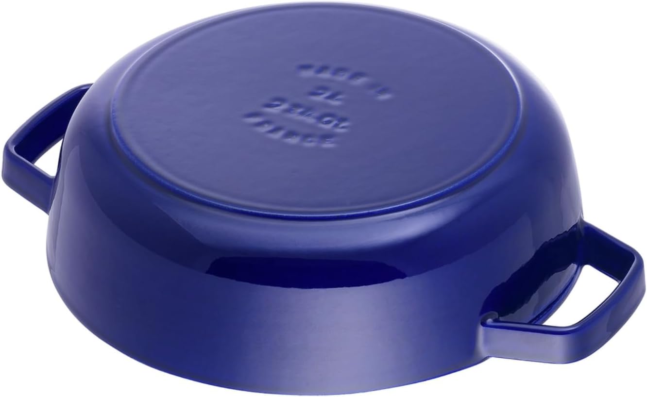 Staub 40511 HS-476-P2 0 with Chistera Cast Iron 28 cm Dark Blue