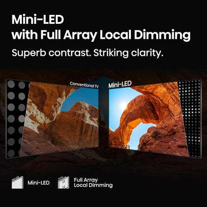 Hisense 75" QD7 Mini-LED 4K Smart Fire TV - QLED, 144Hz, HDR10+, Dolby Vision/Atmos, Game Mode Pro, Alexa Built-in (75QD7QF)