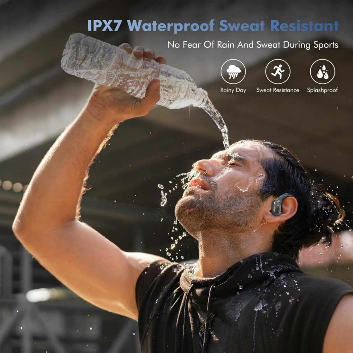 SAJAWASS Wireless Earbuds - Sports Bluetooth Headphones IPX7