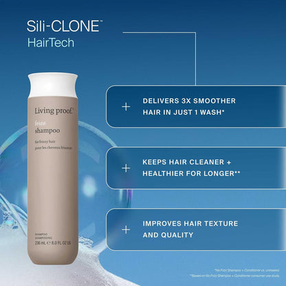 Living Proof No Frizz Shampoo – Controls Frizz, Smoothes, Softens, Protects from Humidity, Gentle for All Hair Types