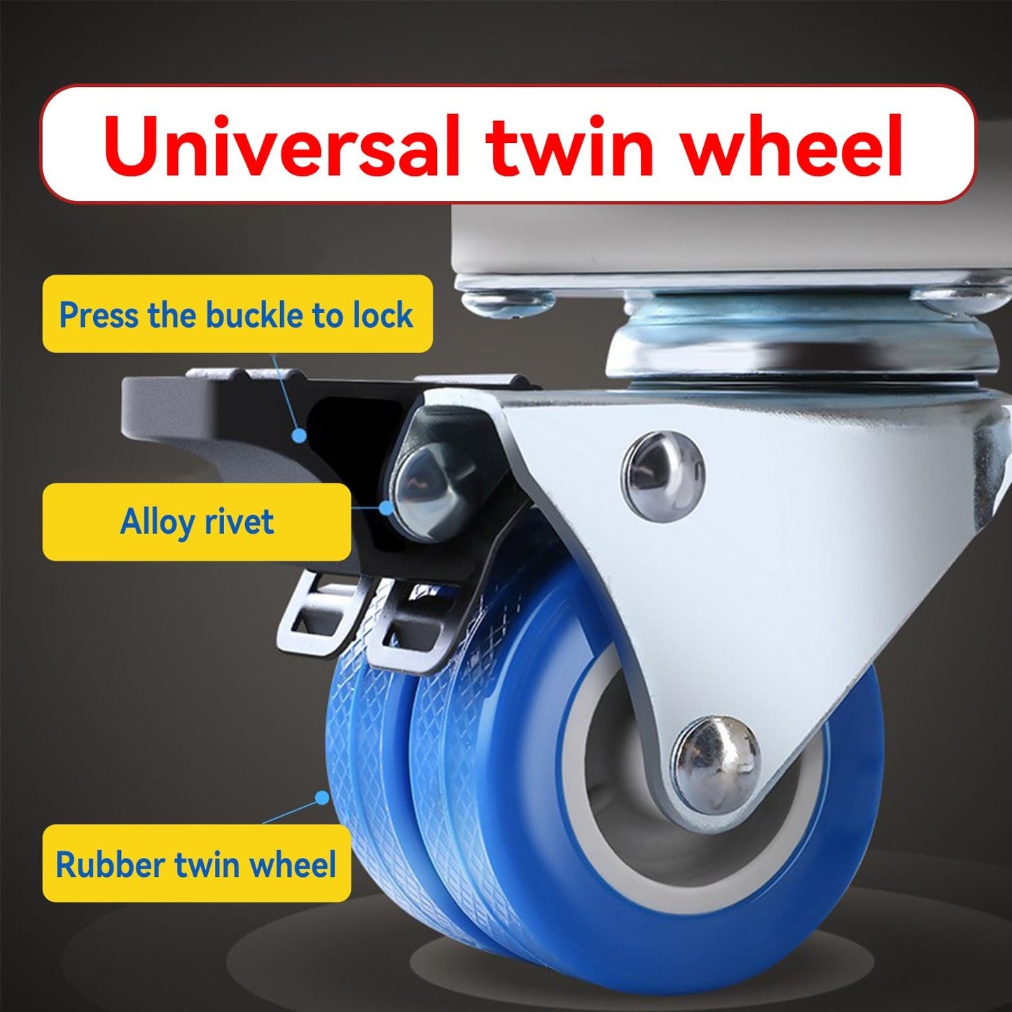 Mini Fridge Stand Mobile Base With 4 Locking Wheels And 8 Strong Feet 17-24.1 Inch, Heavy Duty Furniture Dolly for Washer, Mini Refrigerator and Dryer, Adjustable Mini Fridge Stand Washing Machine Stand Pedestal