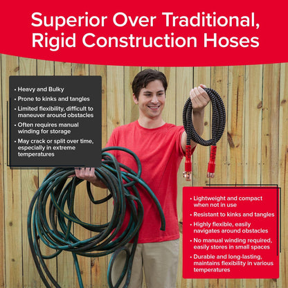 POCKET HOSE 100 FT Expandable Copper Garden Hose - No Kink