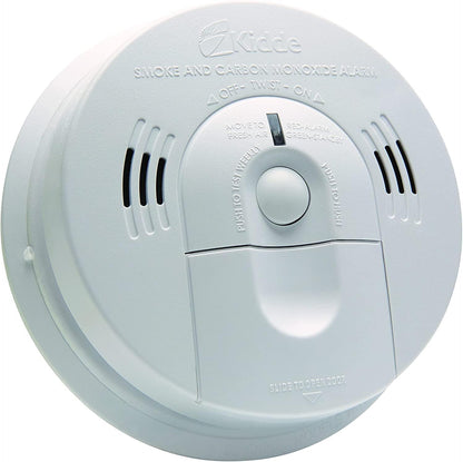 Kidde Smoke & Carbon Monoxide Detector, Hardwired, Interconnect Combination Smoke & CO Alarm with Battery Backup, Voice Alert, Pack of 2