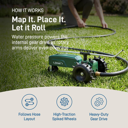 ORBIT Traveling Tractor Water Sprinkler System
