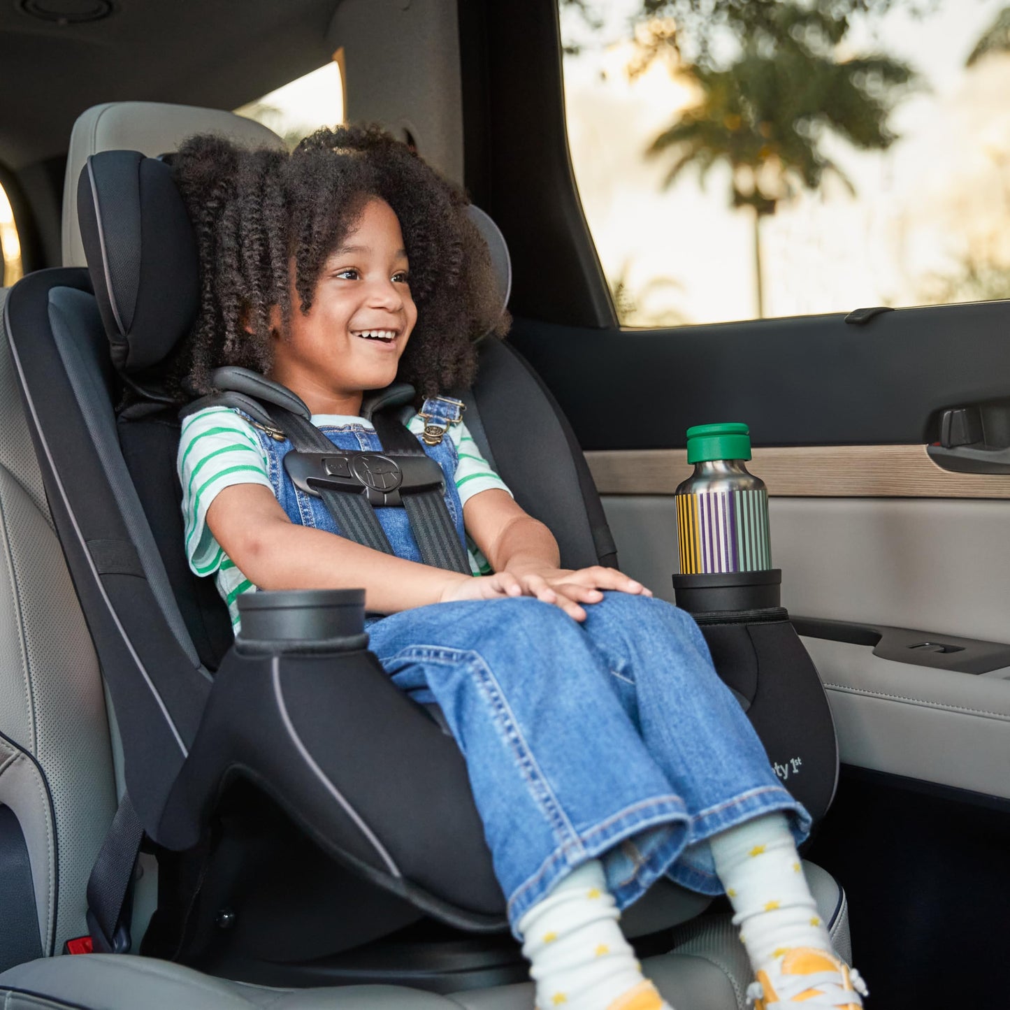 SAFETY 1ST Grow and Go Slim Convertible Car Seat, Black Phantom