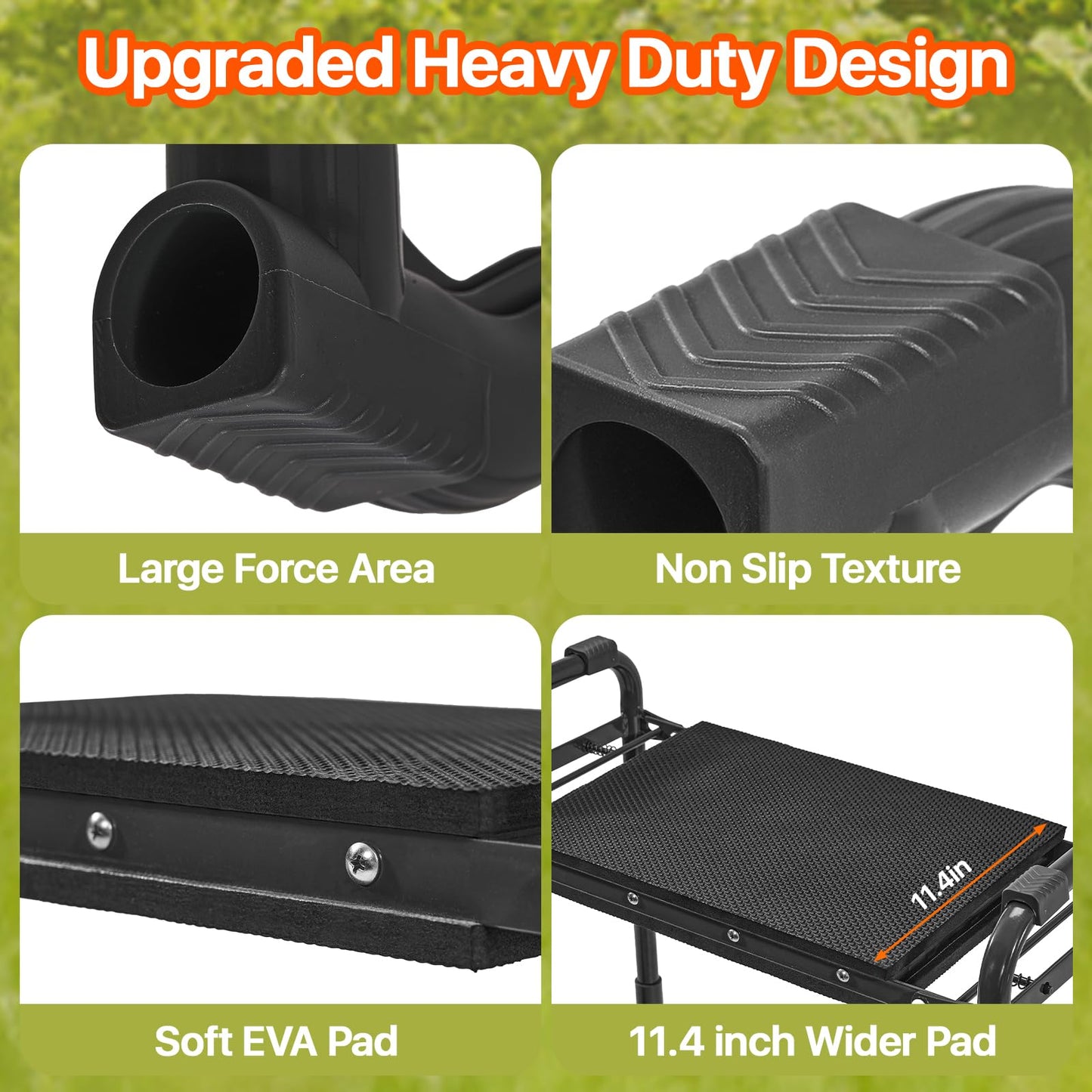 PORAISE Garden Kneeler and Seat with Tool Pouches
