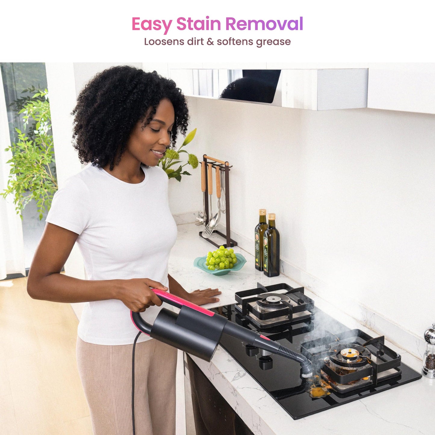 SCHENLEY 19-in-1 Steam Mop with Detachable Handheld Steamer
