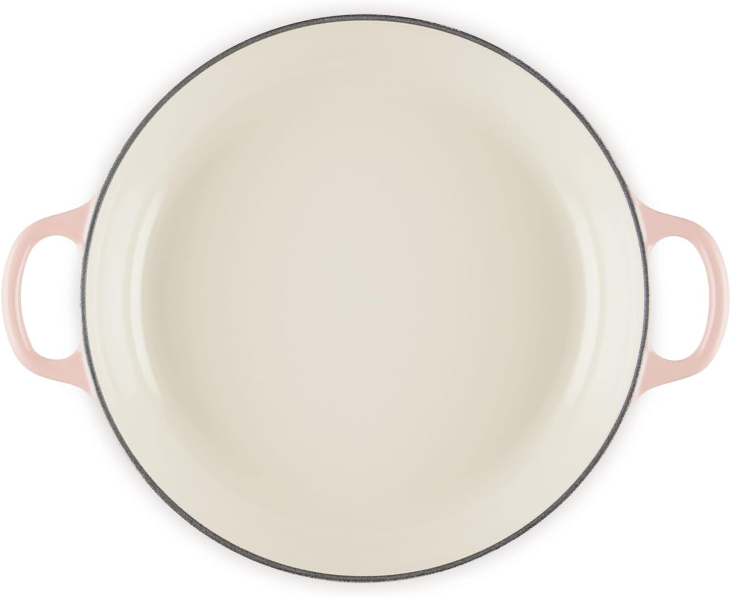Le Creuset Signature Enameled Cast Iron Petal Braiser, 2.25qt., Peche w/Light Gold Knob