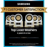 Samsung 5.5 Cu. Ft. Smart Top Load Washer with Super Speed Wash in White