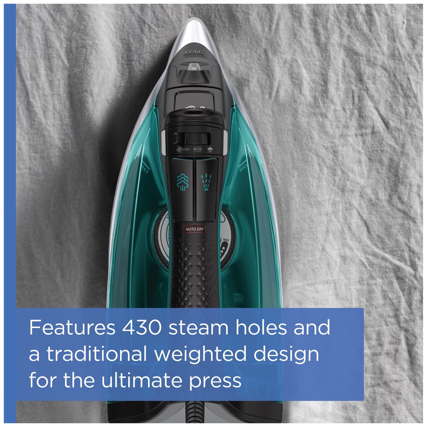 ROWENTA Pro Master Steam Iron with Stainless Steel Soleplate