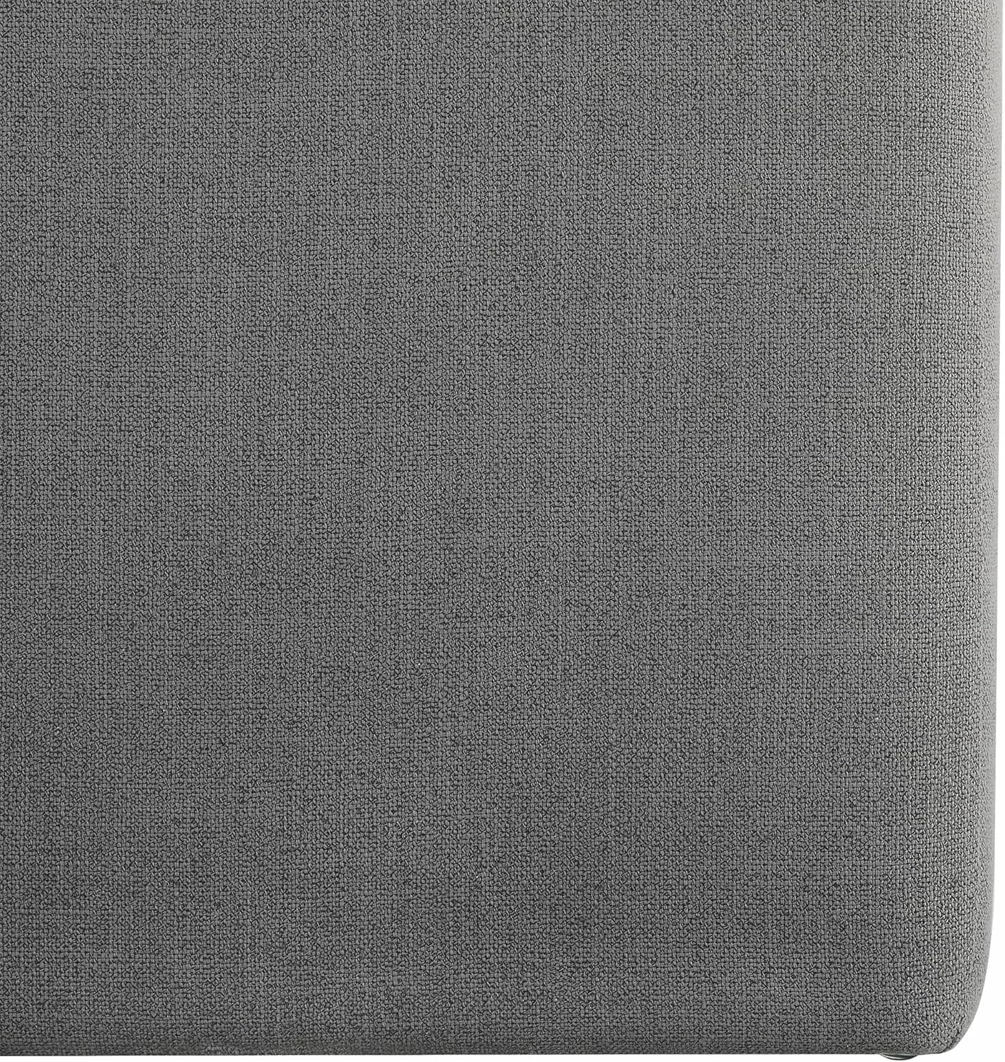 CHITA Dining Chairs with Casters Set of 4, FSC Certified Upholstered Armless Modern Rolling Dining Chairs with Rollers for Bedroom Reading Room Living Room, Grey