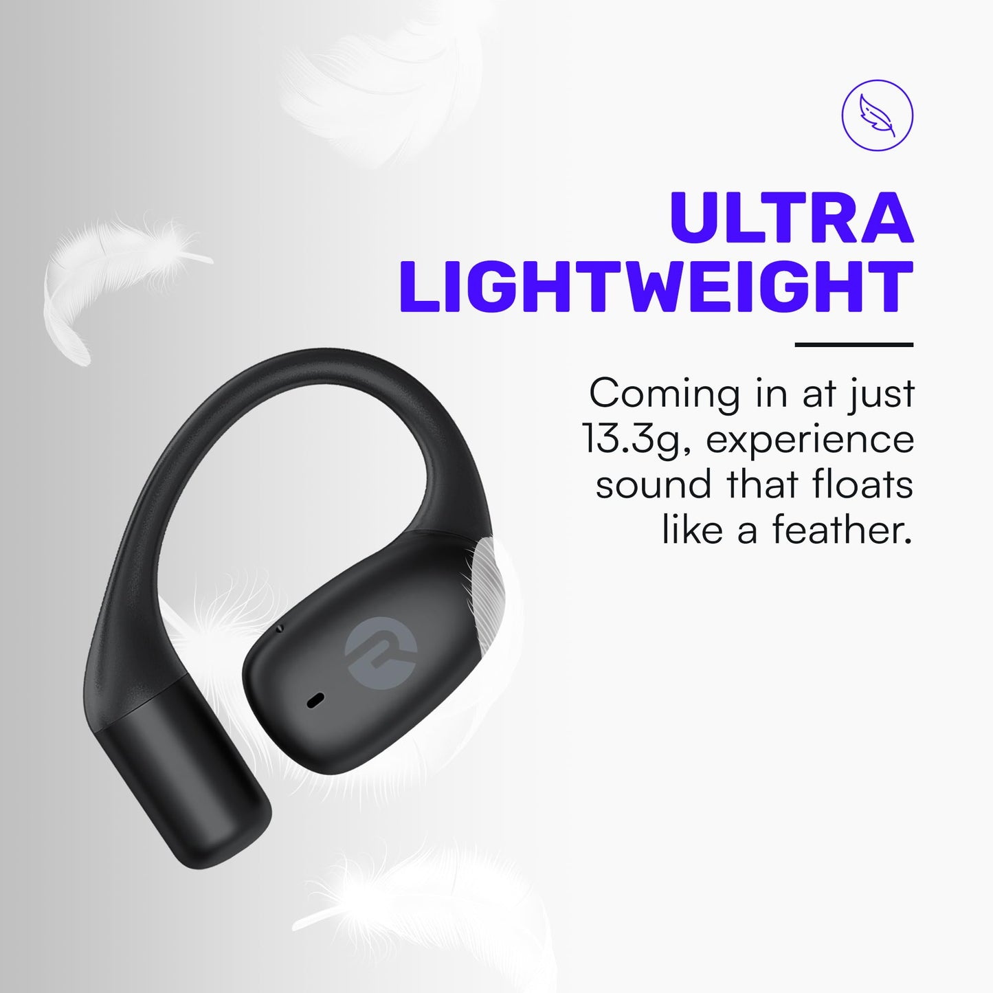 RAYCON Essential Open Ear Earbuds - Wireless Bluetooth, Sweat-Resistant