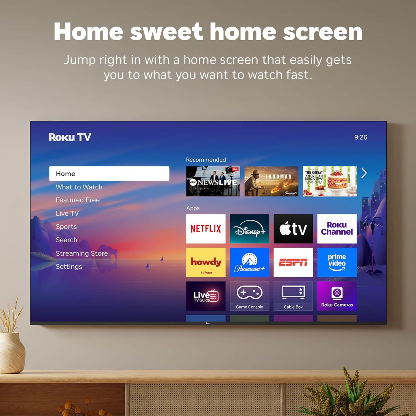 Roku Smart TV – 55-Inch Select Series, 4K HDR TV – Roku TV with Enhanced Voice Remote – Flat Screen LED Television with Wi-Fi for Streaming Live Local News, Sports, Family Entertainment