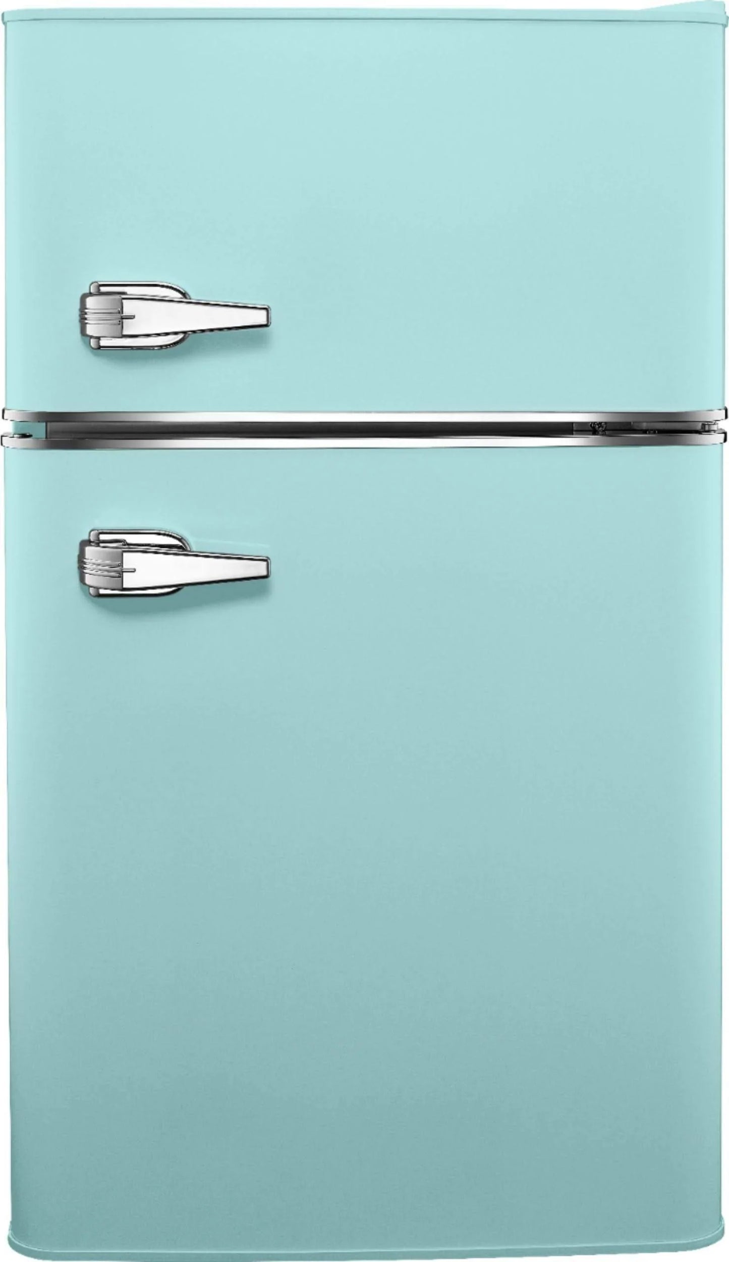 3.1 Cu. ft. Retro Mini Fridge with Top Freezer – Cool Mint