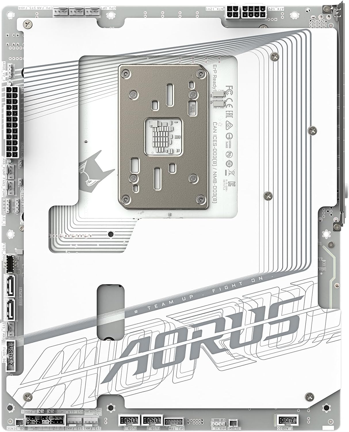 GIGABYTE X870 AORUS Stealth ICE Reverse-Connect ATX Motherboard, Support AMD Socket AM5 Processors, DDR5, 16+2+2 Power Phase, 4X M.2, PCIe 5.0, USB4, WIFI7, 5GbE, PCIe EZ-Latch Plus, 5 Year Warranty
