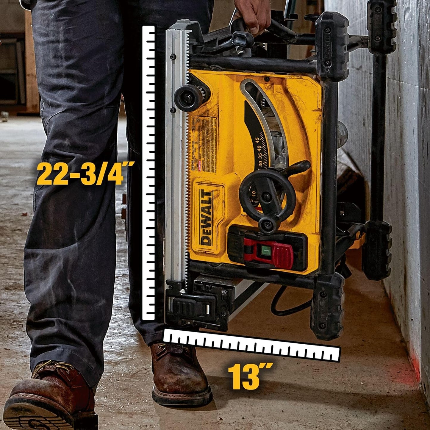 DEWALT 15 Amp 8-1/4 in. Compact Portable Jobsite Table Saw (DWE7485)