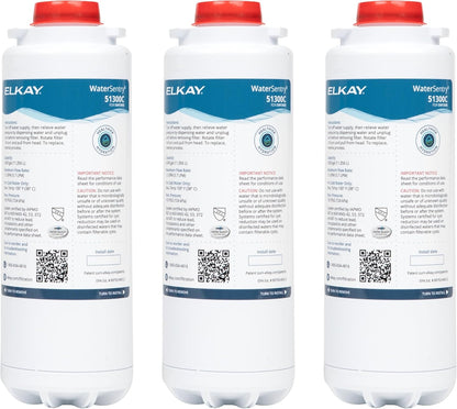 Elkay Genuine WaterSentry 51300C Lead + Microplastics NSF/ANSI Certified Filter (3-Pack)(Bottle Fillers)